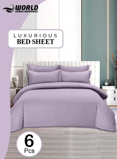Eworld 6 Piece Premium King Size Bedding Set-0