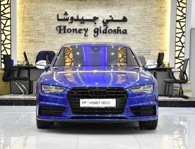 Audi S7 Quattro TFSi ( 2016 Model ) in Blue Color GCC Specs-0