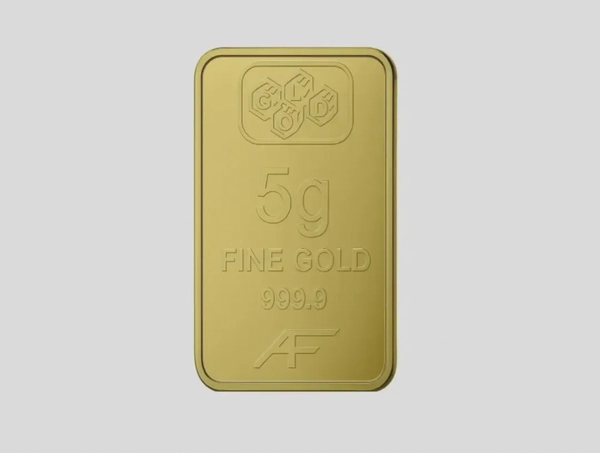 24K Gold Bar 5 gram Gold Bar Al Fardan UAE (999.9% Pure Gold) - Variable Design