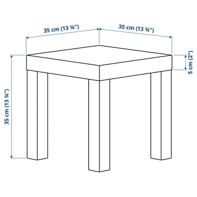 IKEA LACK Side Table, White, 35x35 cm-5