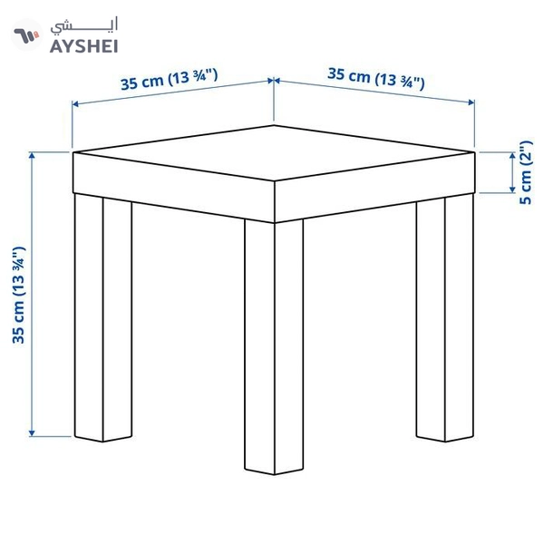 IKEA LACK Side Table, White, 35x35 cm