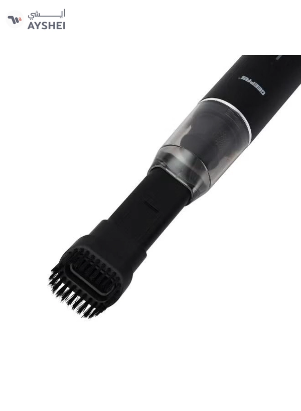 GEEPAS Handheld Car Vacuum Cleaner with HEPA Filter | 4 Versatile Modes Includes Long and Short Nozzles, Swimming Ring Nozzle, Suction Adapter, Charging Base, Combined Flat Brush and Extended Hose| Perfect for Cars, Furniture, Office Desks, Small Corners | 2 Years Warranty GVC19061UK Black