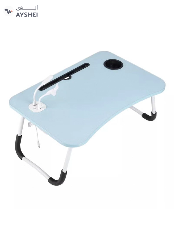 DubaiGallery Portable Multi-Purpose Foldable Laptop Table Lap Desk with 4 Port USB Charging Dock For Bed Sofa Couch Working Reading Watching Movies