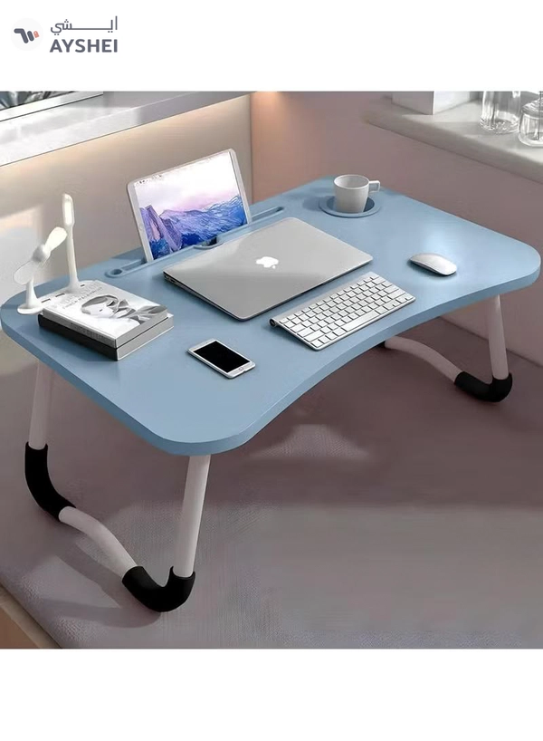 DubaiGallery Portable Multi-Purpose Foldable Laptop Table Lap Desk with 4 Port USB Charging Dock For Bed Sofa Couch Working Reading Watching Movies
