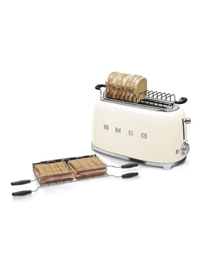 Smeg 4-Slice Toaster 1370 - 1635 1635 W TSF02CRAU Beige/Silver-3