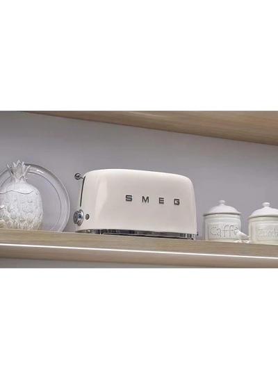 Smeg 4-Slice Toaster 1370 - 1635 1635 W TSF02CRAU Beige/Silver-2