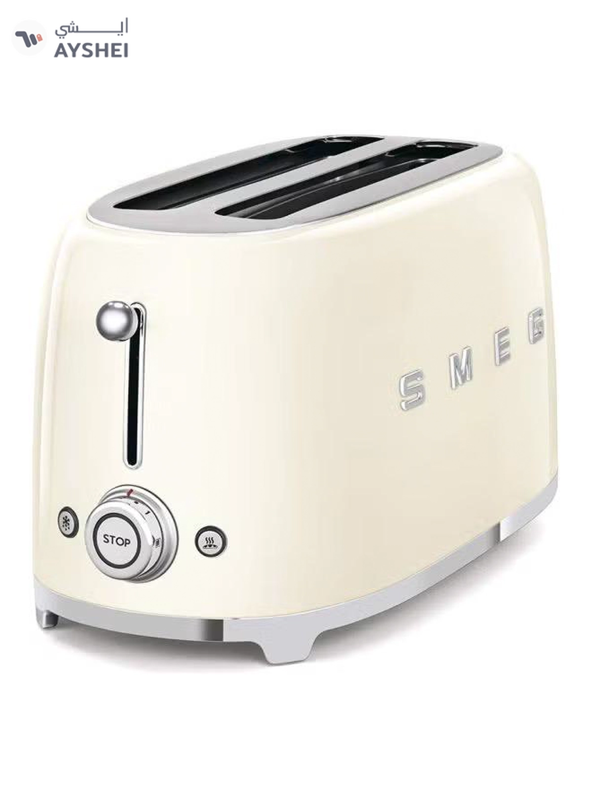 Smeg 4-Slice Toaster 1370 - 1635 1635 W TSF02CRAU Beige/Silver-1-1