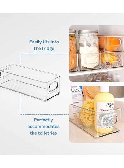 Eworld Sets of 6 Stackable Fridge Storage Bins Set, Organize Refrigerators, Freezers, Kitchen-4