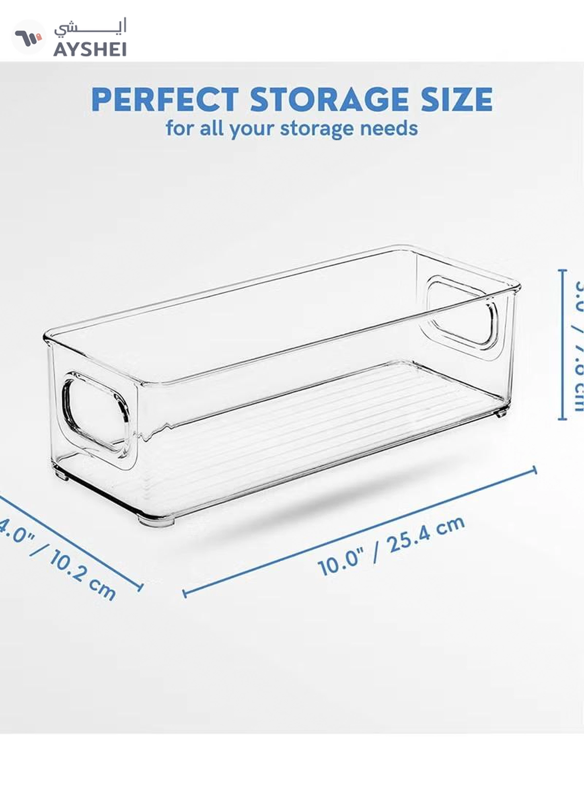 Eworld Sets of 6 Stackable Fridge Storage Bins Set, Organize Refrigerators, Freezers, Kitchen-1-1