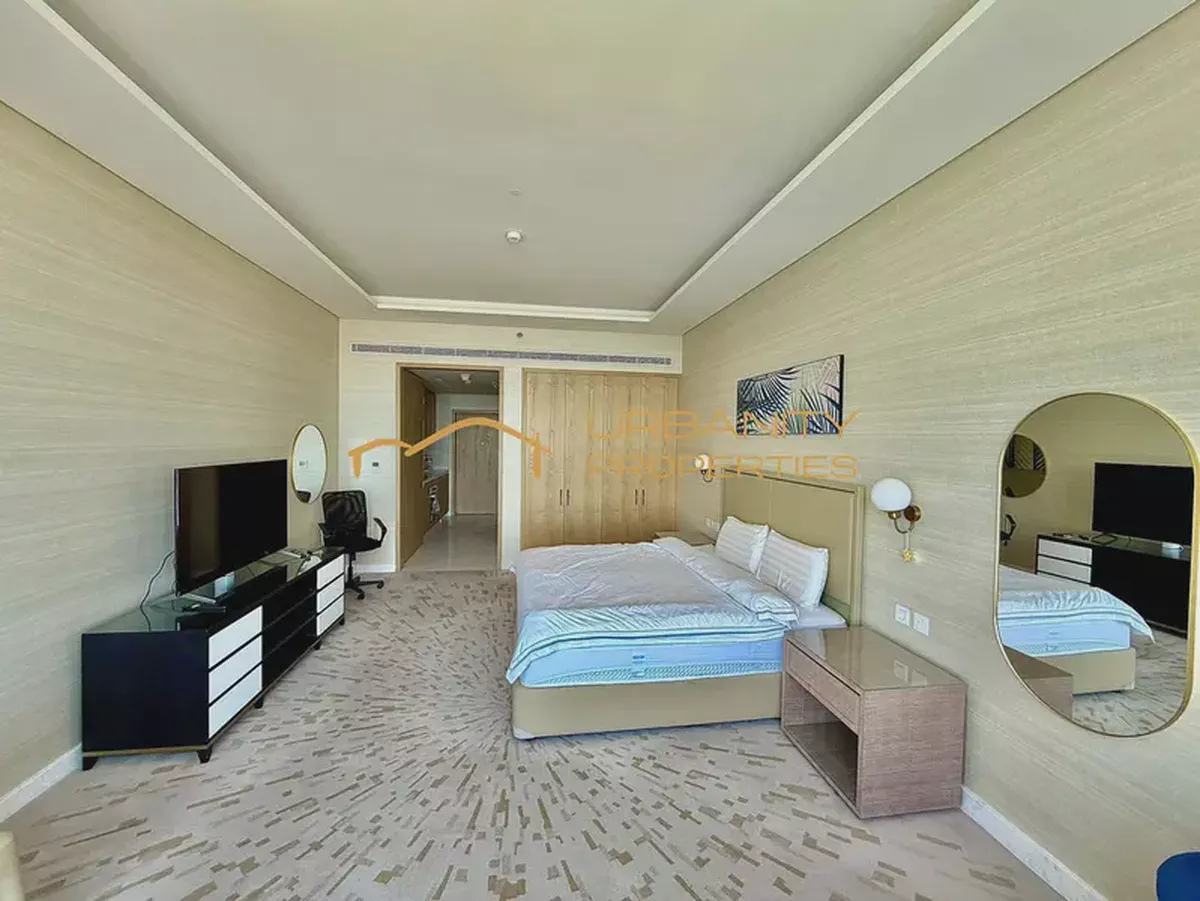 Fully Furnished Studio | Sea & City View | Palm Tower