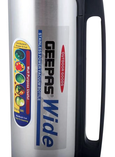 GEEPAS Thermos Flask Silver/Black-2