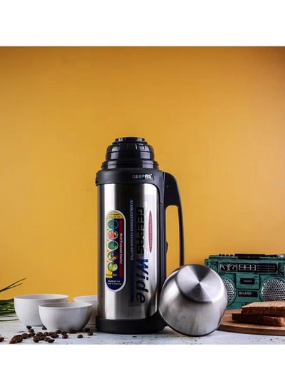 GEEPAS Thermos Flask Silver/Black-6