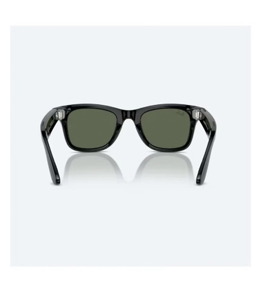 Meta RAY-BAN | META WAYFARER Shiny Black Frame G-15 Green Lenses-3