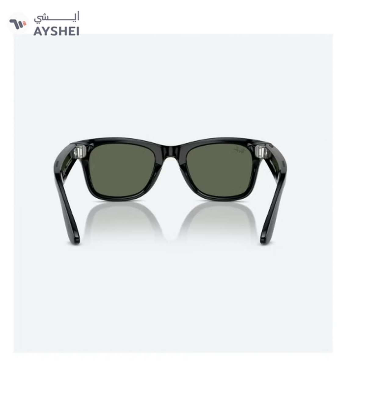 Meta RAY-BAN | META WAYFARER Shiny Black Frame G-15 Green Lenses-3-3