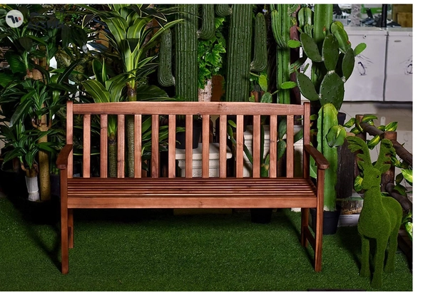 YATAI Wooden Harmony Bench 3 Person Seating Classic Design Wooden Sofa