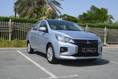 0% DP - ORIGINAL PAINT - MITSUBISHI ATTRAGE 2022 - LOW MILEAGE - GCC-0