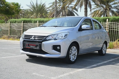 0% DP - ORIGINAL PAINT - MITSUBISHI ATTRAGE 2022 - LOW MILEAGE - GCC-2