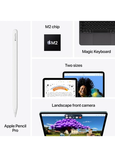Apple iPad Air 2024 (6th Generation) M2 11-Inch 1TB Blue 5G - International Version-3