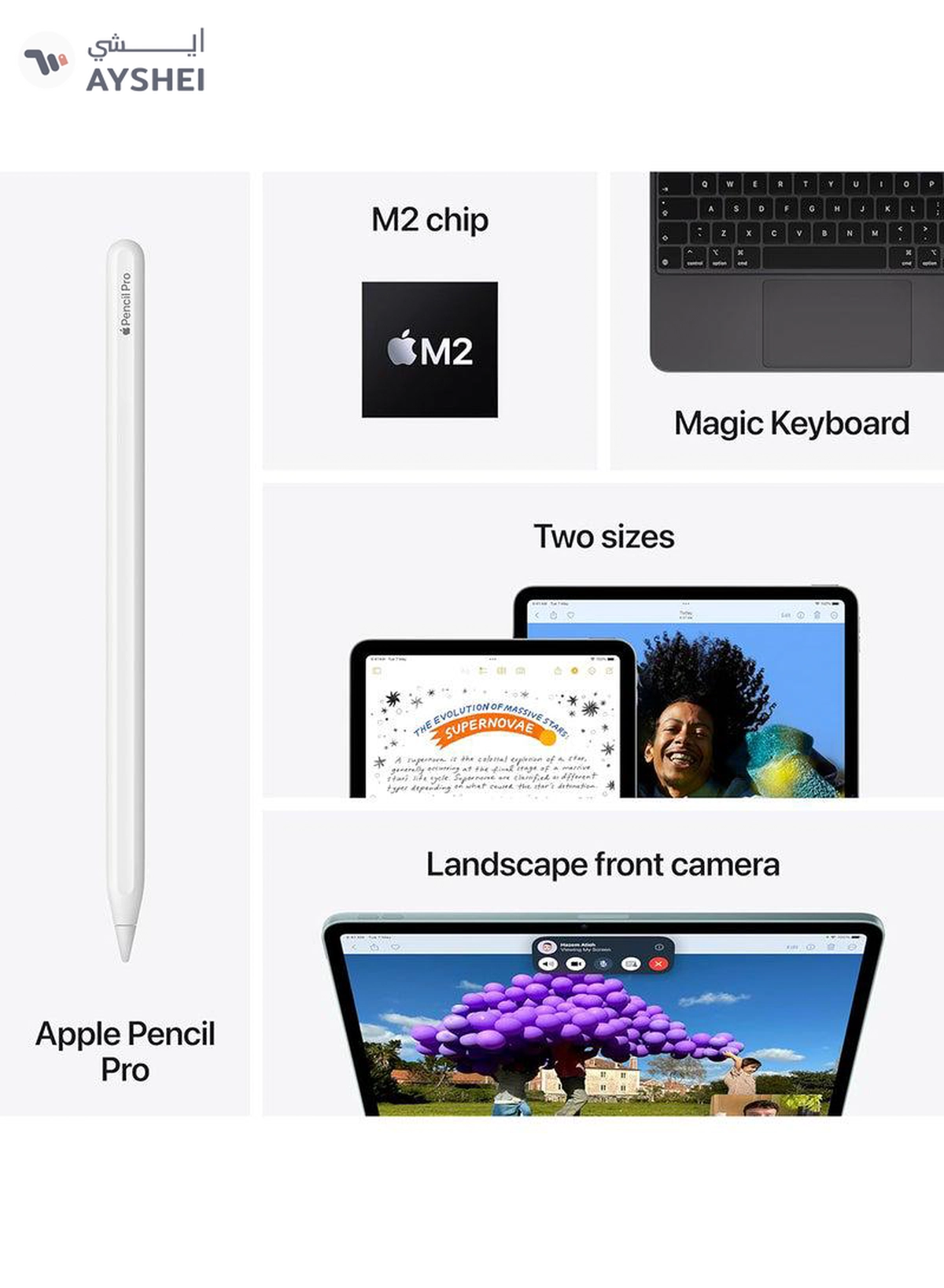 Apple iPad Air 2024 (6th Generation) M2 11-Inch 1TB Blue 5G - International Version-3-3