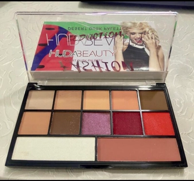 HUDA BEAUTY SEDUCTION DESERT DUSK PALETTE EYE SHADOW, 12 SHADES-1