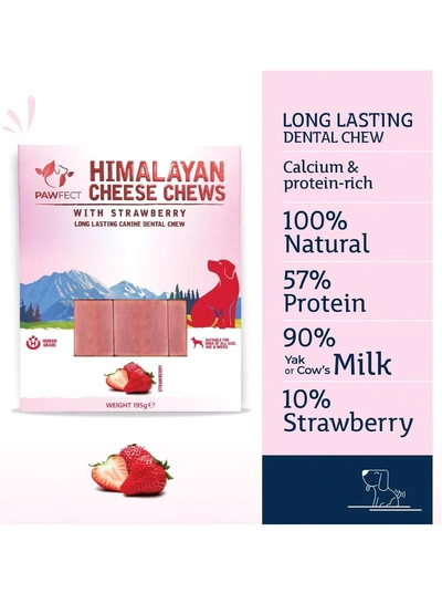 Himalayan Dog Chew Himalayan Cheese Chew Bar with Strawberry 195g (3x 65g)-3
