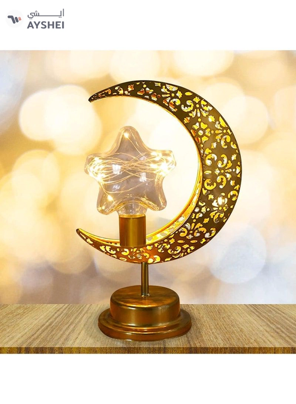 Dubai Gallery LED Ramadan Light Eid Mubarak Muslim Lantern Lamp Ornament Party Hanging Decor For Ramadan Night Lights Lamp Decoration