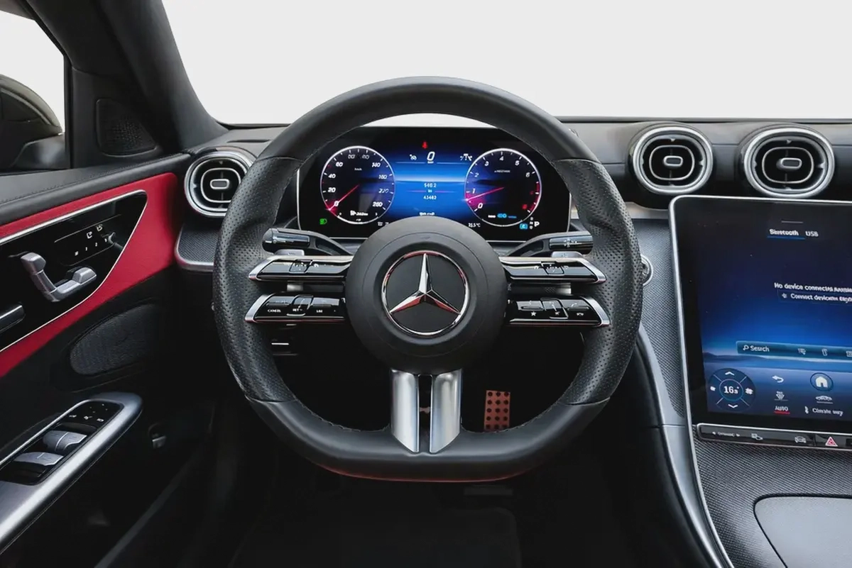 AED 2,908 P.M l 0% Down Payment l C200 Premium AMG Line l Gargash Warranty till 2027-10-10