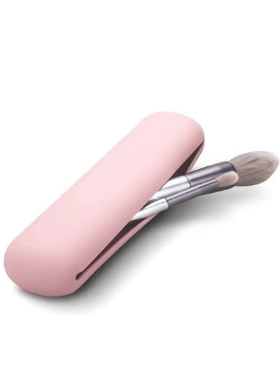 ORiTi Travel Makeuo Brush Holder Silicon Trendy and Portable Cosmetic Face Brushes Holder Soft -0