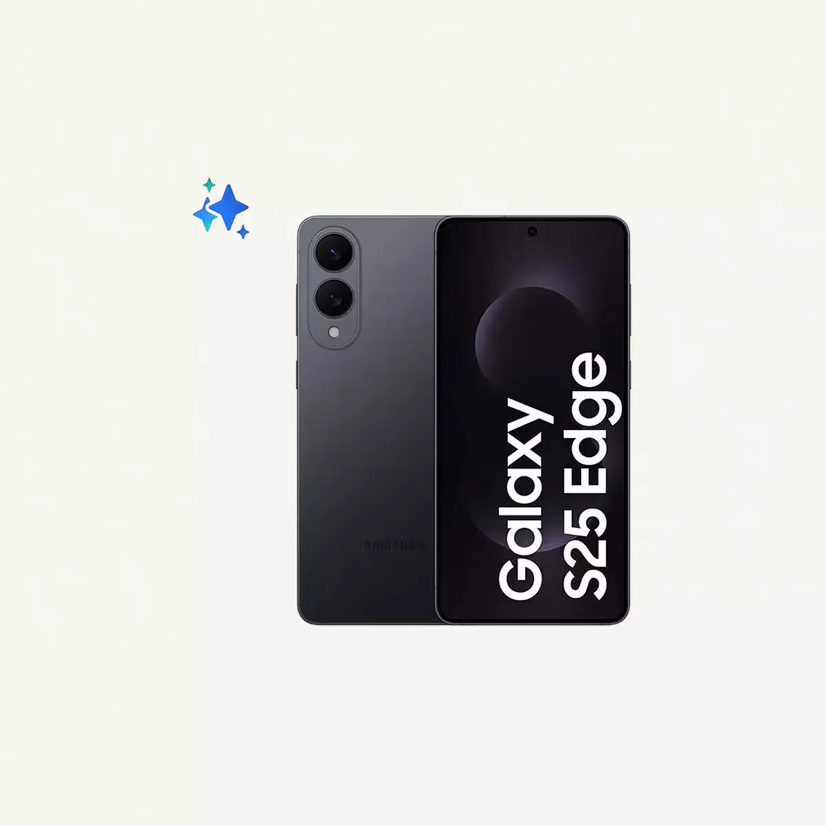 Samsung Galaxy S25 Edge AI Phone Dual SIM Titanium Jetblack 12GB RAM 256GB - Middle East Version
