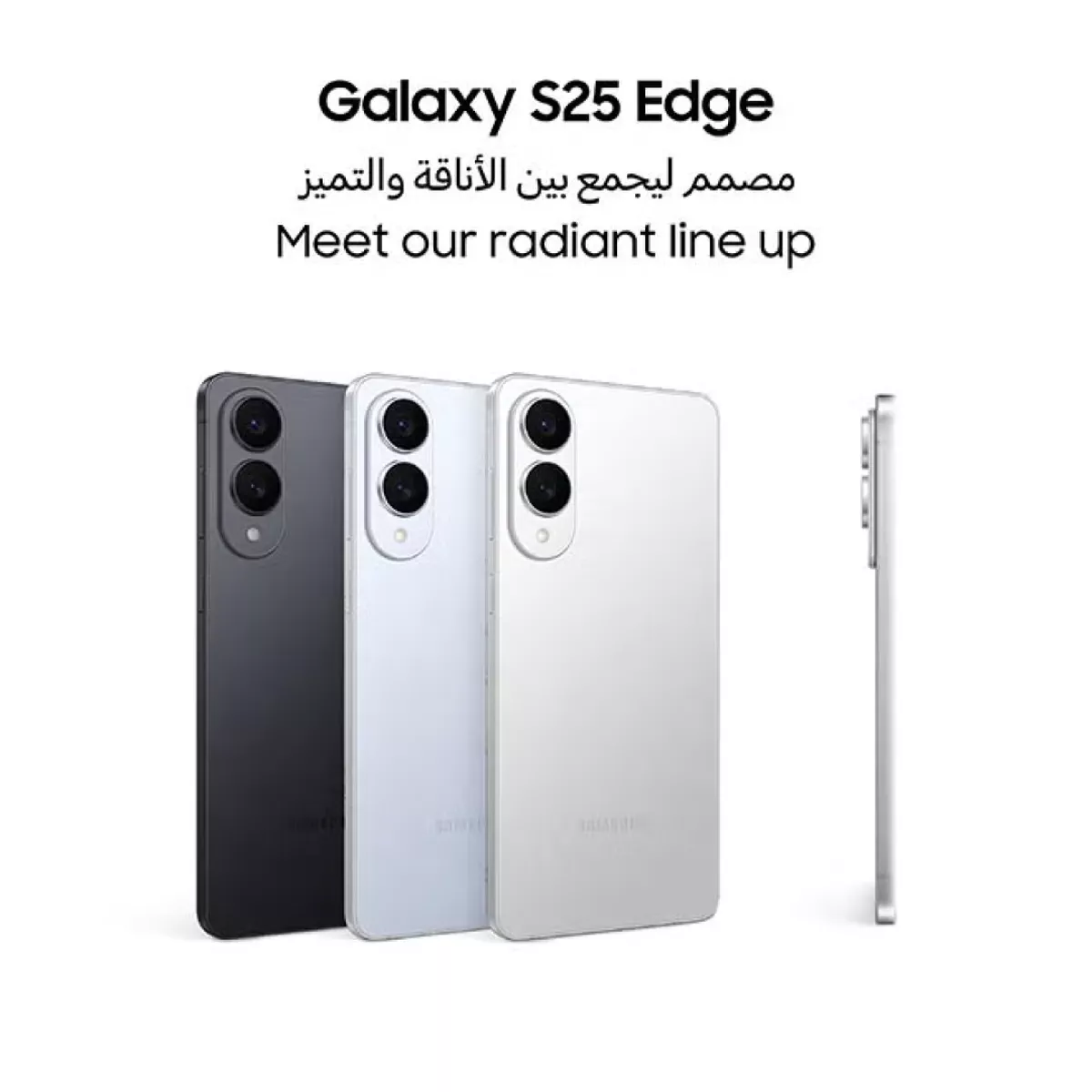 Samsung Galaxy S25 Edge AI Phone Dual SIM Titanium Jetblack 12GB RAM 256GB - Middle East Version-3-3