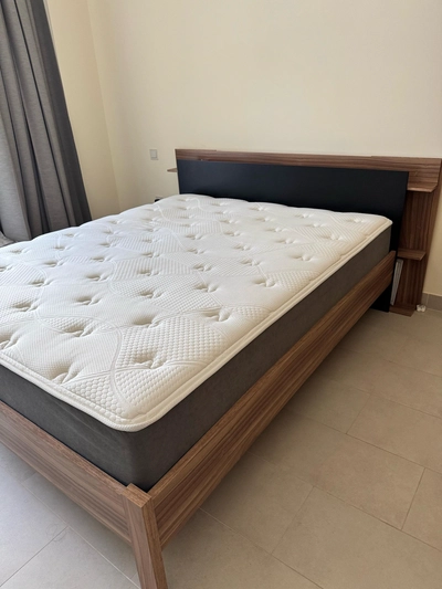double bed and mattress-0