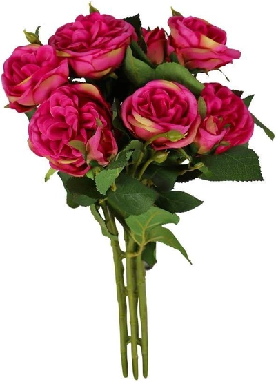 YATAI 7 Artificial Rose Flowers Bunch with Stem Real Looking Fake Roses with Stem-2