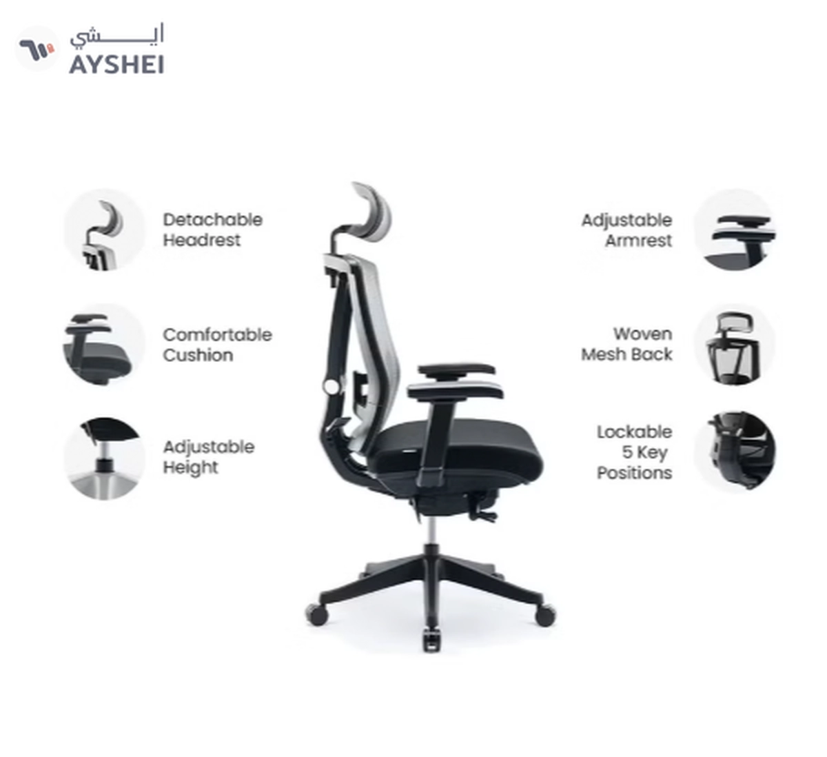 NAVODESK HALO Chair Premium Ergonomic Gaming & Office Chair with Multi Adjustable Features-4-4