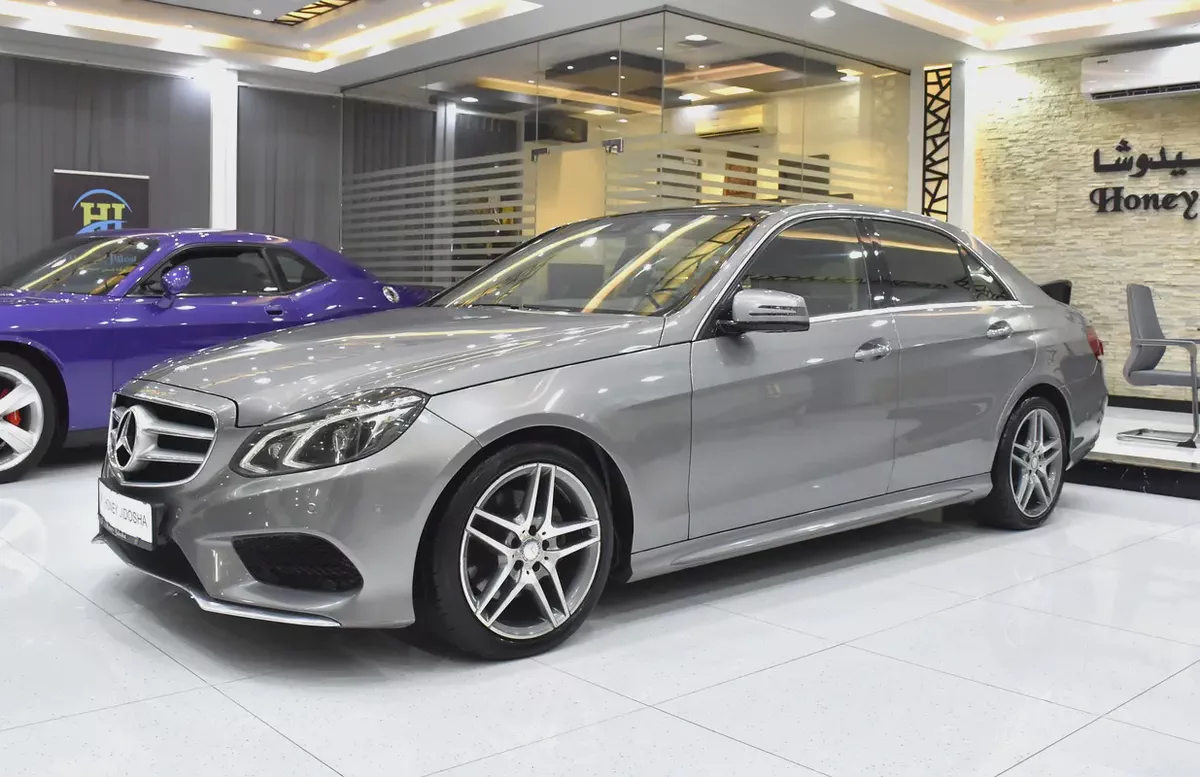 EXCELLENT DEAL for our Mercedes Benz E300 ( 2015 Model ) in Grey Color GCC Specs-1-1