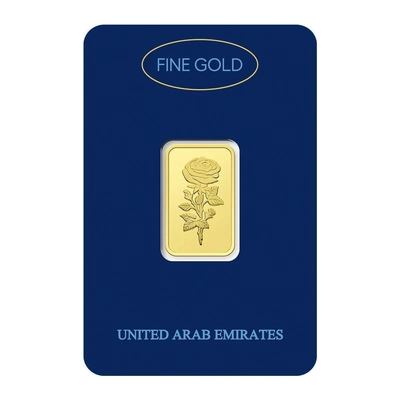 Dubai Gold 10 Grams Pure 999.9 Fine Gold Bar - Variable Design-2
