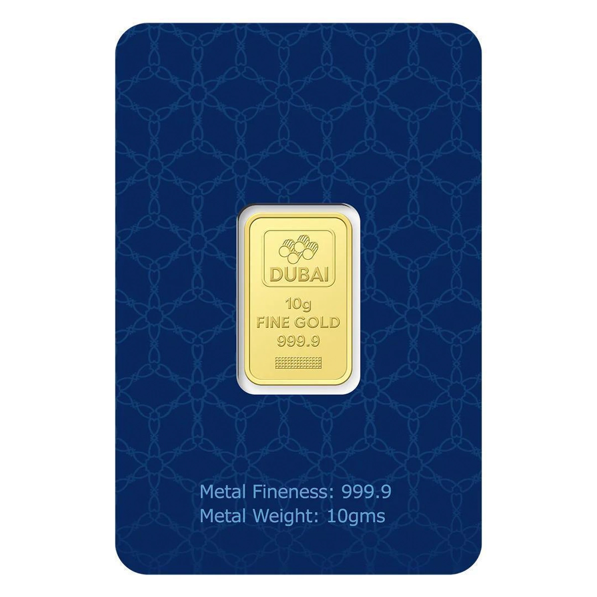 Dubai Gold 10 Grams Pure 999.9 Fine Gold Bar - Variable Design-3-3