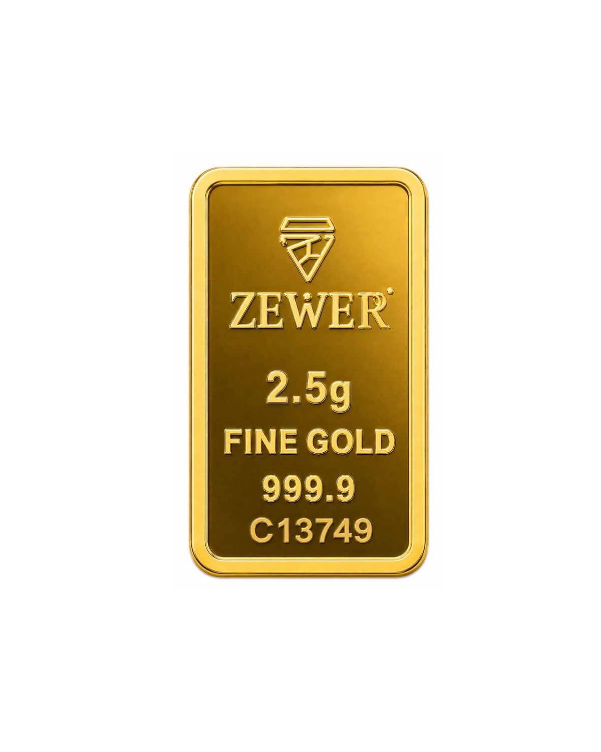Zewer 2.5g 999.9 Purity Flower Gold Bar-3-3