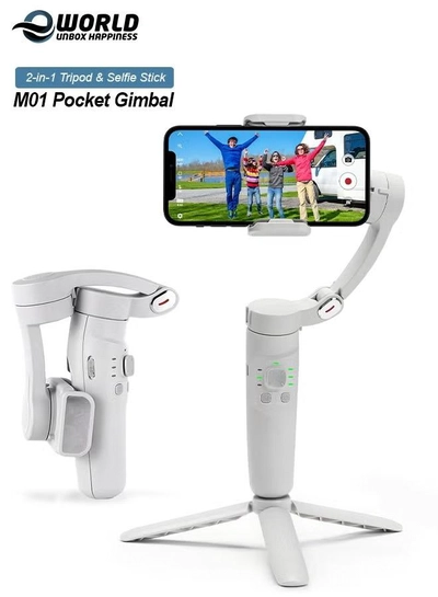 Eworld M01 Multi Function Gimbal Stabilizer Selfie Stick, Handheld Gimbal with Face Tracking -0