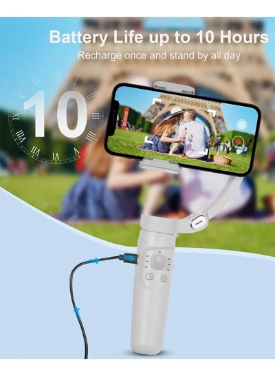 Eworld M01 Multi Function Gimbal Stabilizer Selfie Stick, Handheld Gimbal with Face Tracking -1