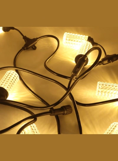 Yuwell Ramadan Lights 10 Led Light Fairy String Lights Warm White Outdoor Courtyard Light For Garden Party Decor Light 5 Meter Outdoor String Lights Ramadan Decoration Lights-4