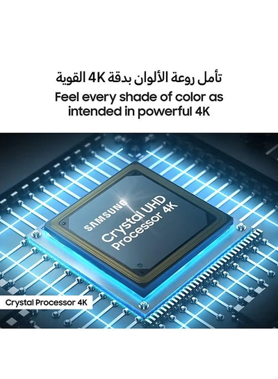Samsung 55 Inch Crystal UHD TV, U8000F, 4K, Crystal Processor 4K, MetalStream Design, Knox Security, Endless Free Content, Smart TV, UA55U8000FUXZN (2025 - UAE Version) U8000F BLACK-1