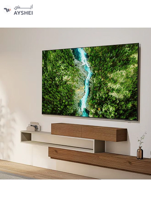 Samsung 55 Inch Crystal UHD TV, U8000F, 4K, Crystal Processor 4K, MetalStream Design, Knox Security, Endless Free Content, Smart TV, UA55U8000FUXZN (2025 - UAE Version) U8000F BLACK