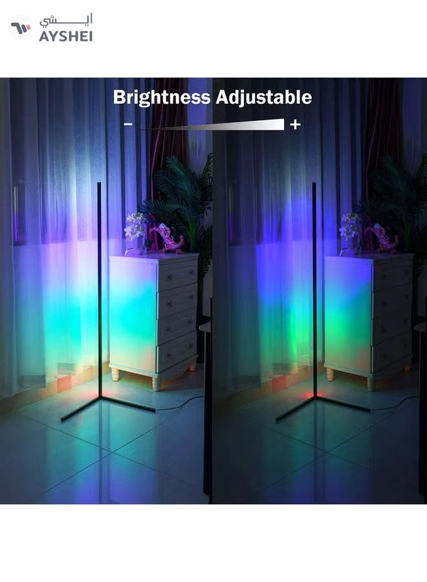 Arabest RGB Smart Corner Floor Lamp Multicolour 1.4meter