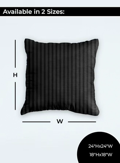 Eworld Set of 4 Cotton Cushions, 400 Thread Count Decorative Striped Farmhouse Lines Cushion -1