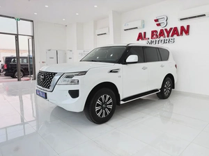 نيسان باترول LE 400 محول من داخل فل اوبشن  ابيض / زعفراني 2020 خليجي