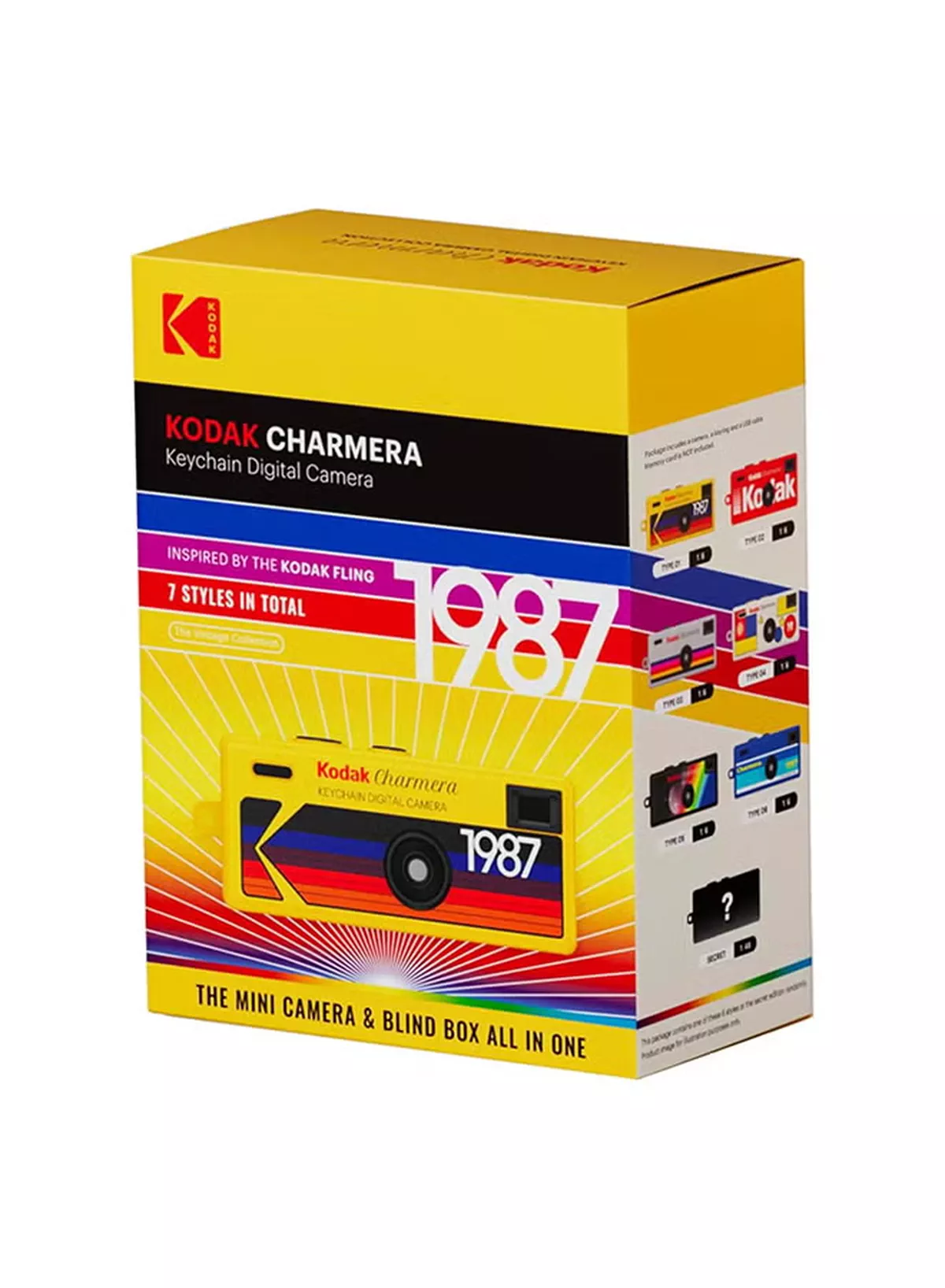 Kodak CHARMERA Keychain Digital Camera Blind Box Single Box (1PC)