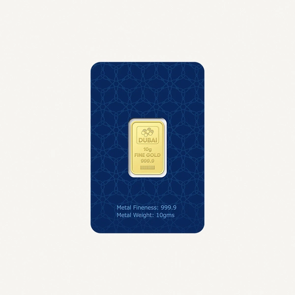Dubai Gold 10 Grams Pure 999.9 Fine Gold Bar