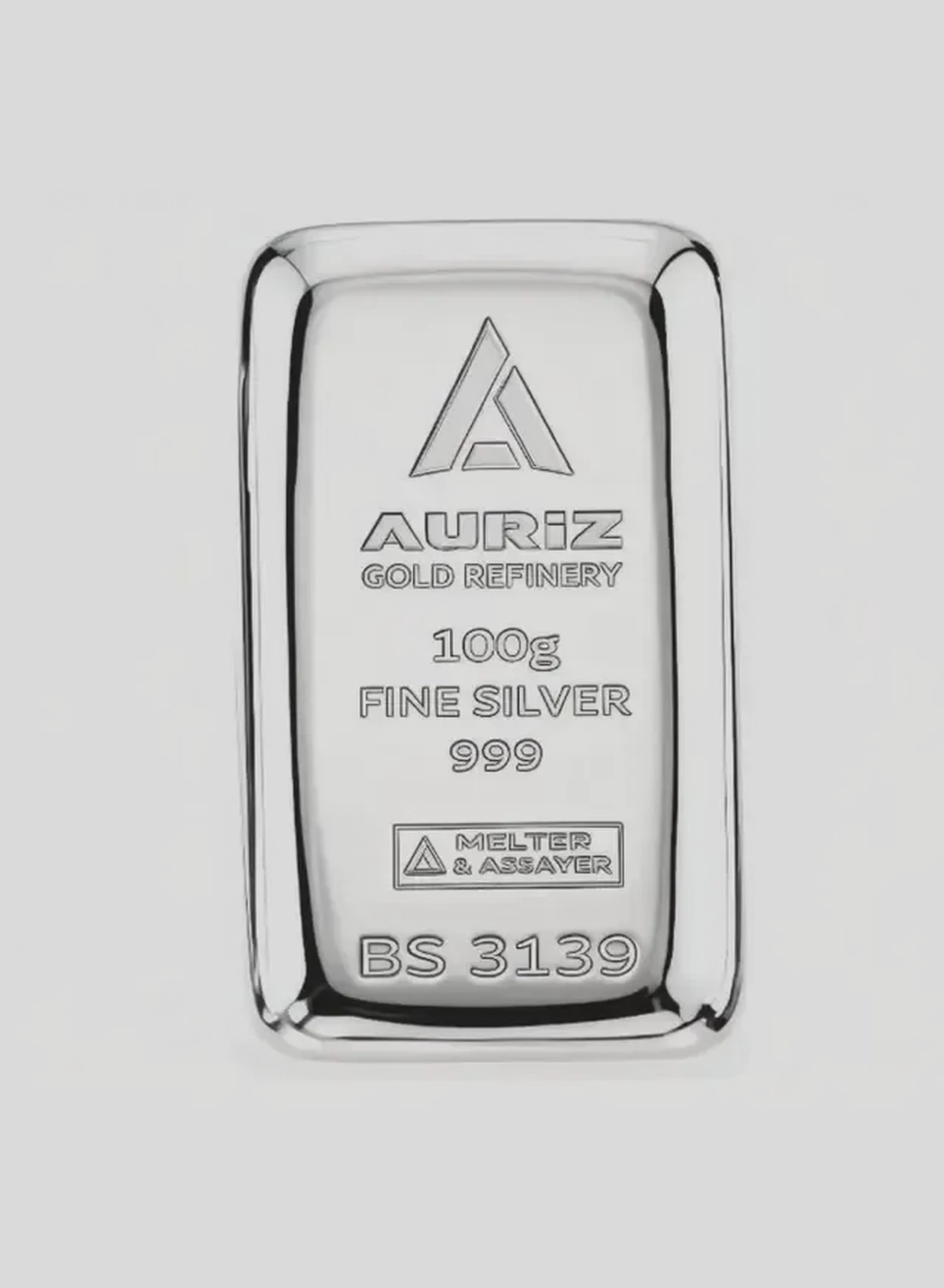 Auriz Minting 100GM Pure Silver Bar 999 - 100 Grams-0-0