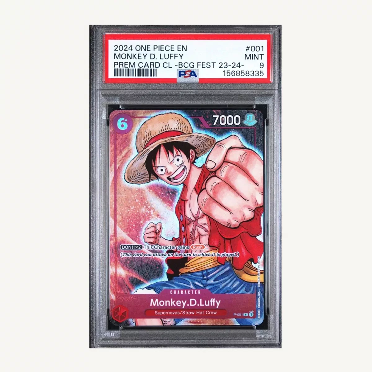 2024 One Piece – Monkey D. Luffy P-001 | BANDAI CARD GAMES Fest 23-24