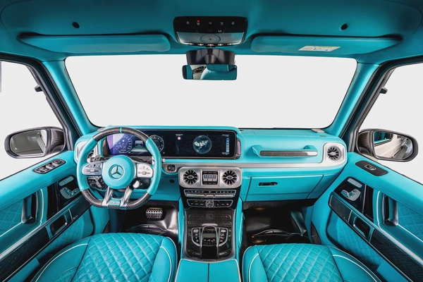 Mercedes Benz G63 AMG-800 Brabus Kit-Tiffany Blue Interior-Exclusive Order-Low Mileage